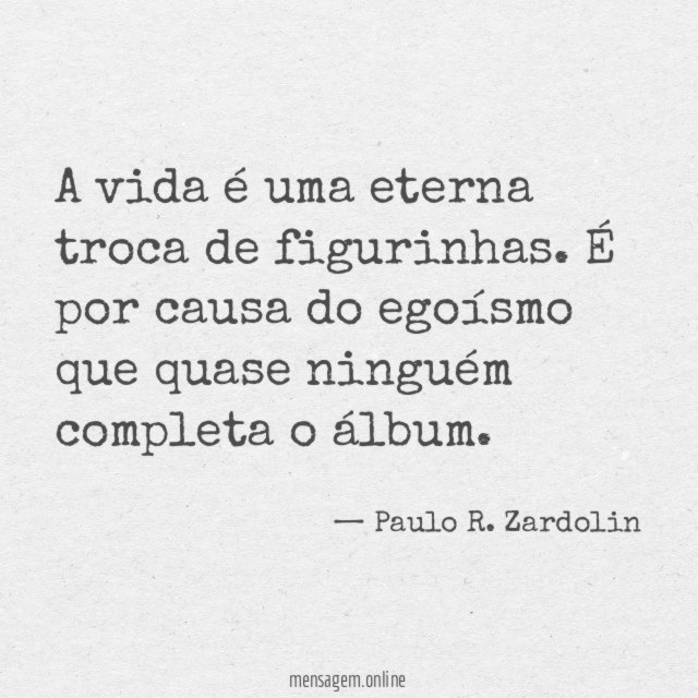Troca de figurinhas