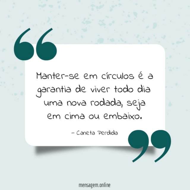 Manter-se em círculos