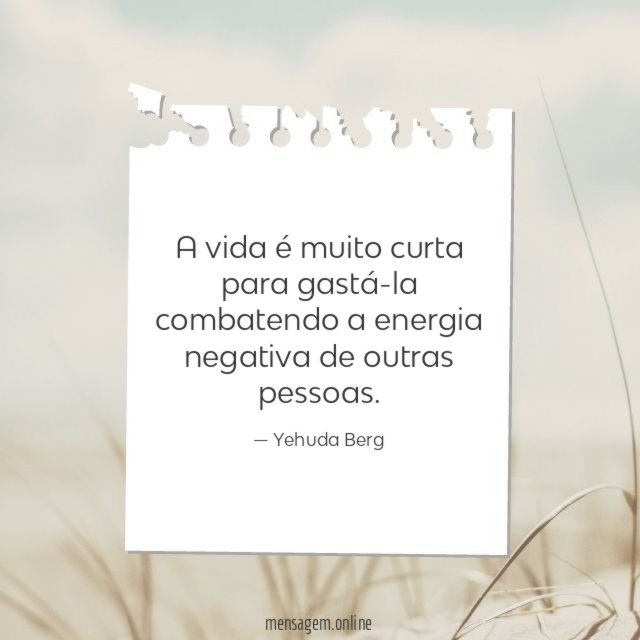 Combatendo a energia negativa