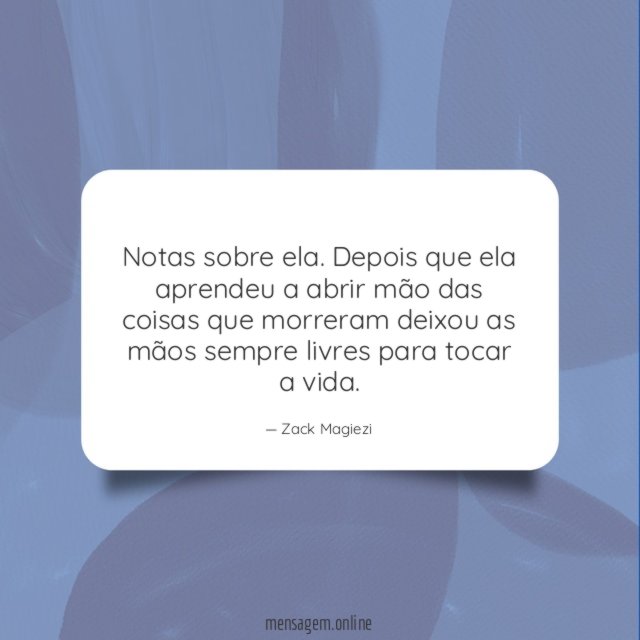 Depois que ela aprendeu