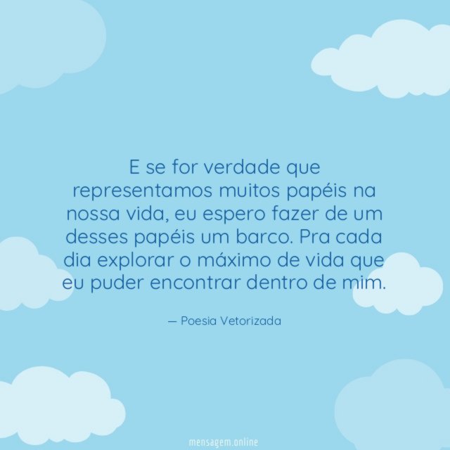 Representamos muitos papéis