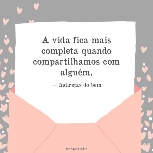 A vida fica mais completa