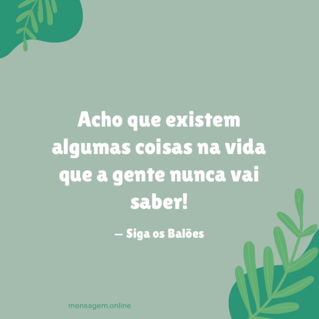 Acho que existem algumas coisas