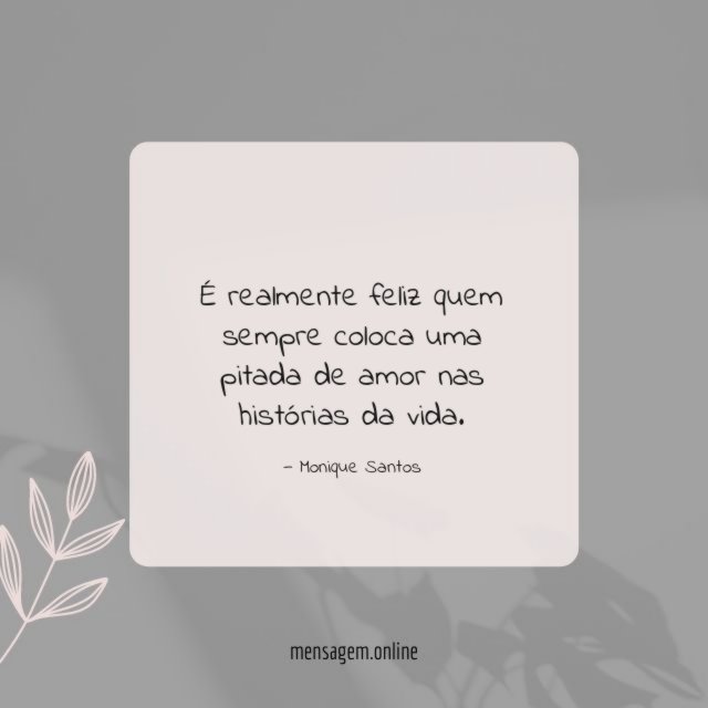 Uma pitada de amor