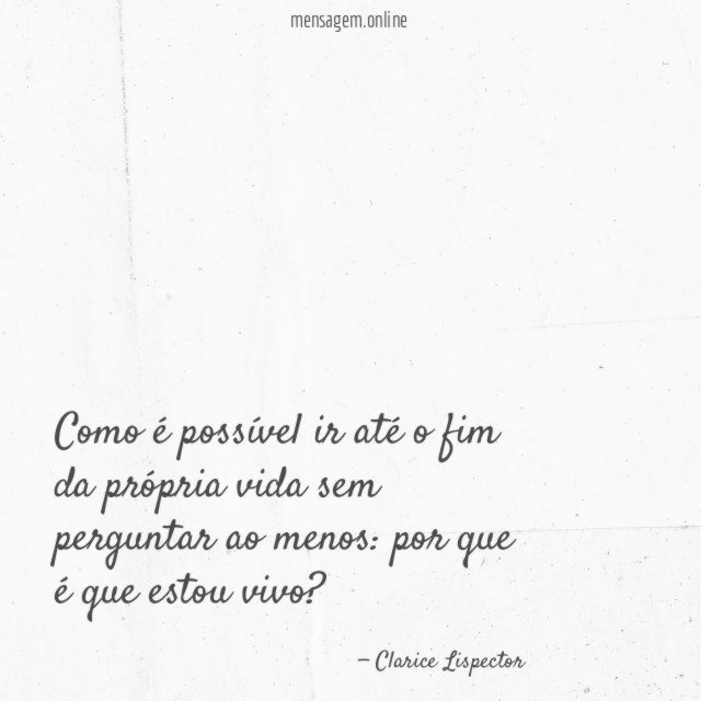 Como é possível ir até o fim