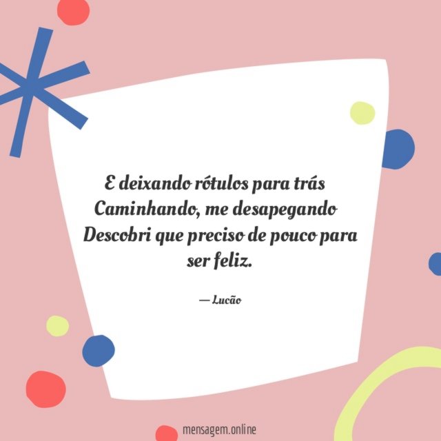 E deixando rótulos para trás