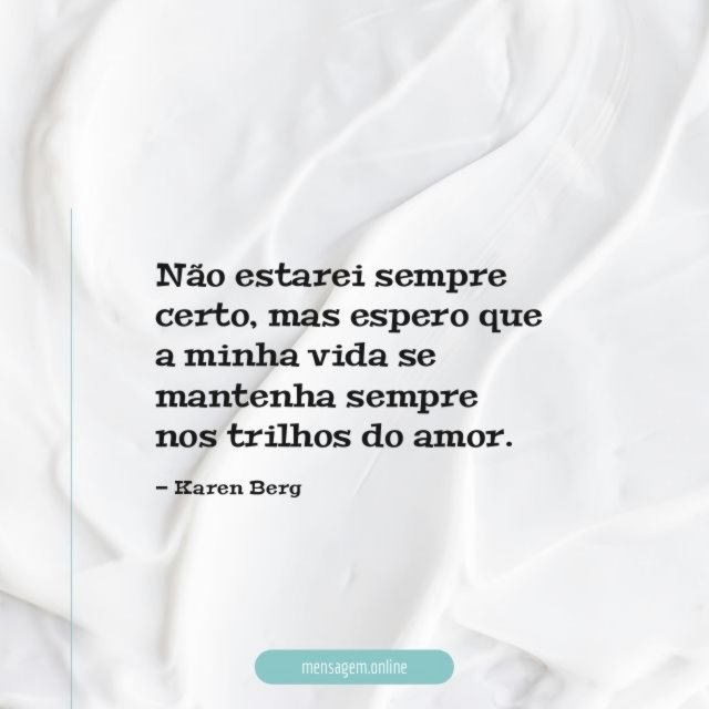 Não estarei sempre certo