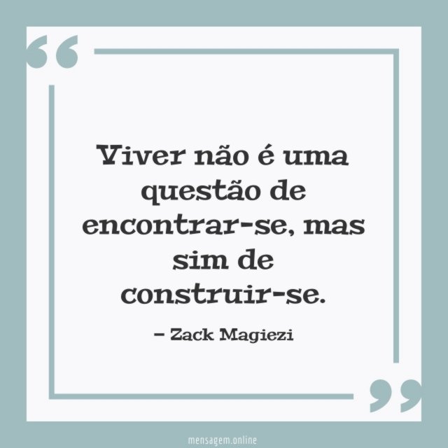 Viver não é uma questão