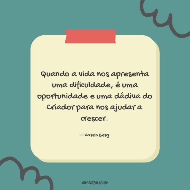 Quando a vida nos apresenta