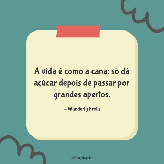 A vida é como a cana