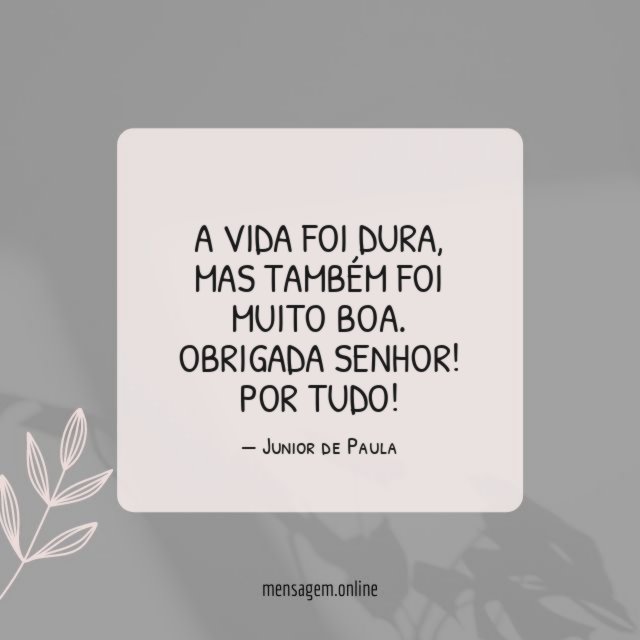 Mas também foi muito boa