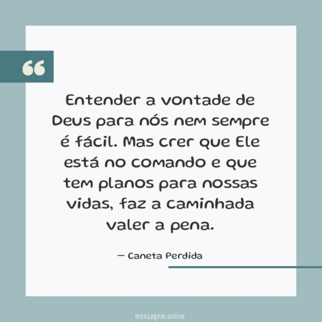 Entender a vontade de Deus