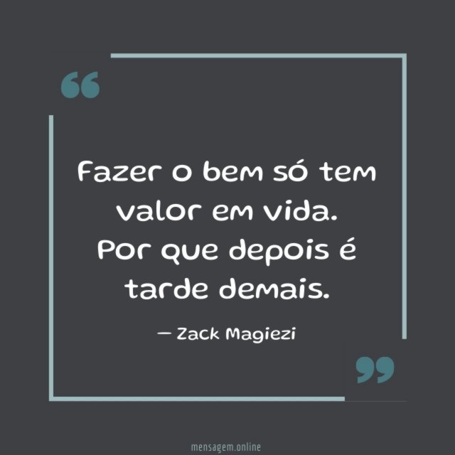 Por que depois é tarde demais
