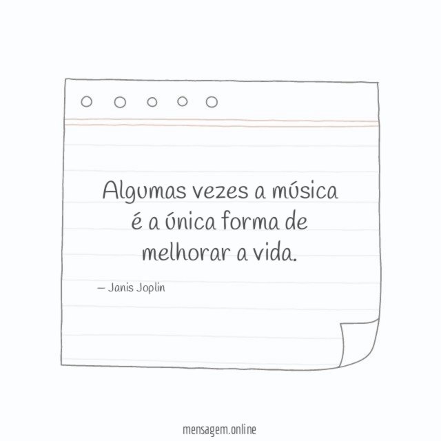 Algumas vezes a música