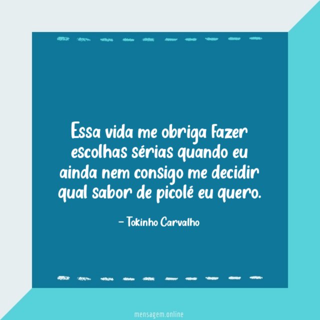 Essa vida me obriga fazer
