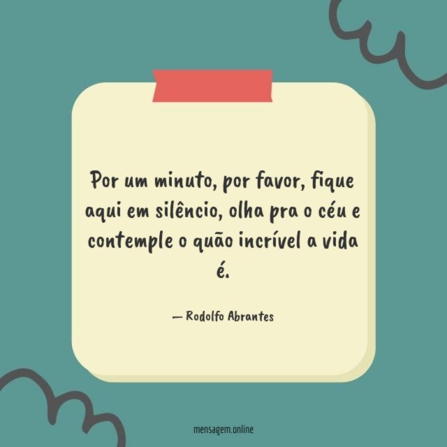O quão incrível a vida é