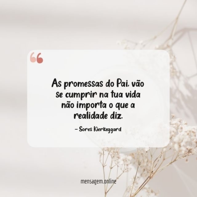 As promessas do Pai