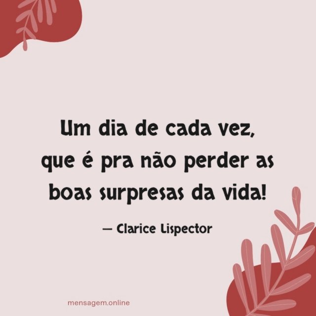 Surpresas da vida