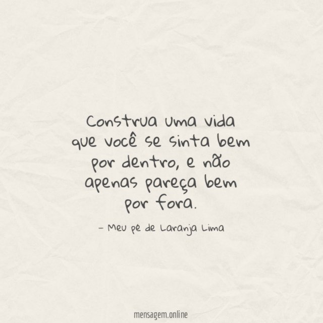 Construa uma vida que