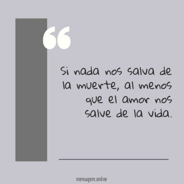 Si nada nos salva