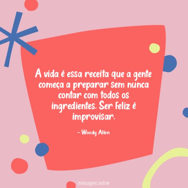 A vida é essa receita