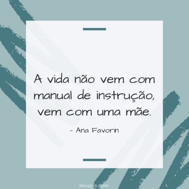Vem com uma mãe