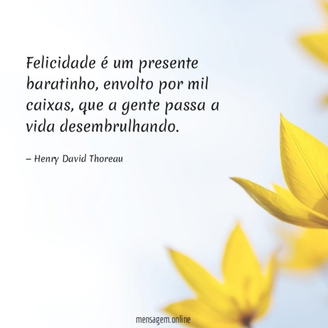 Felicidade é um presente
