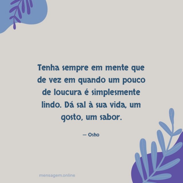 Tenha sempre em mente