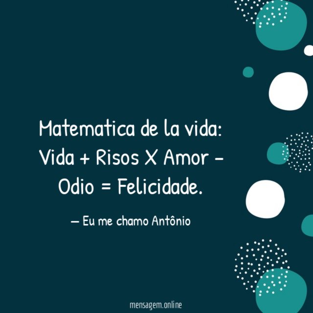 Matematica de la vida