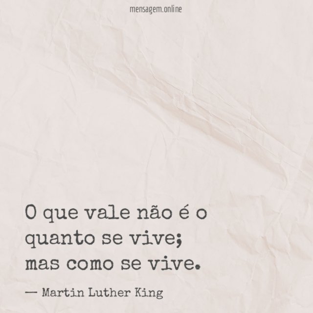 O que vale não é o quanto