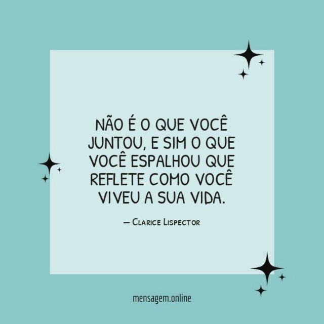 Não é o que você juntou
