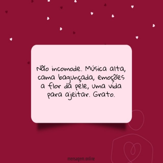 Não incomode