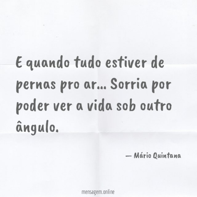 E quando tudo estiver