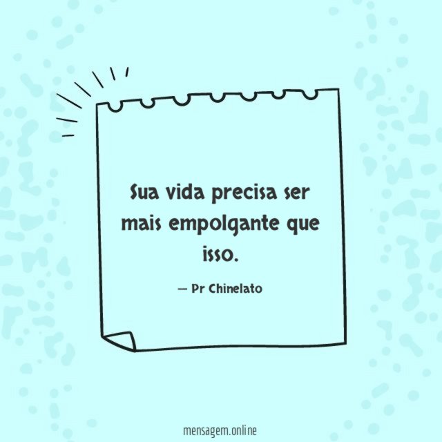 Sua vida precisa
