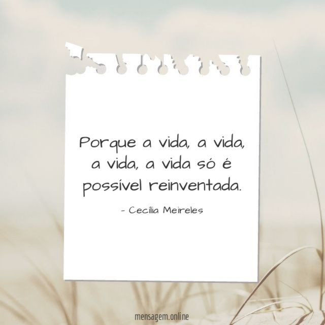 É possível reinventada