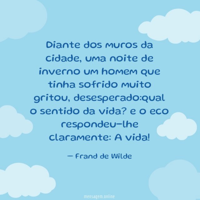 Diante dos muros da cidade