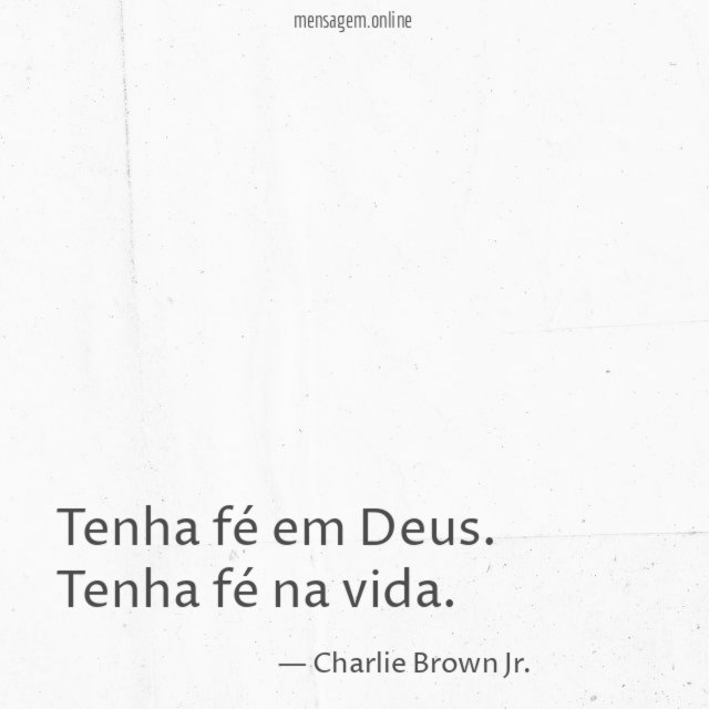 Tenha fé em Deus