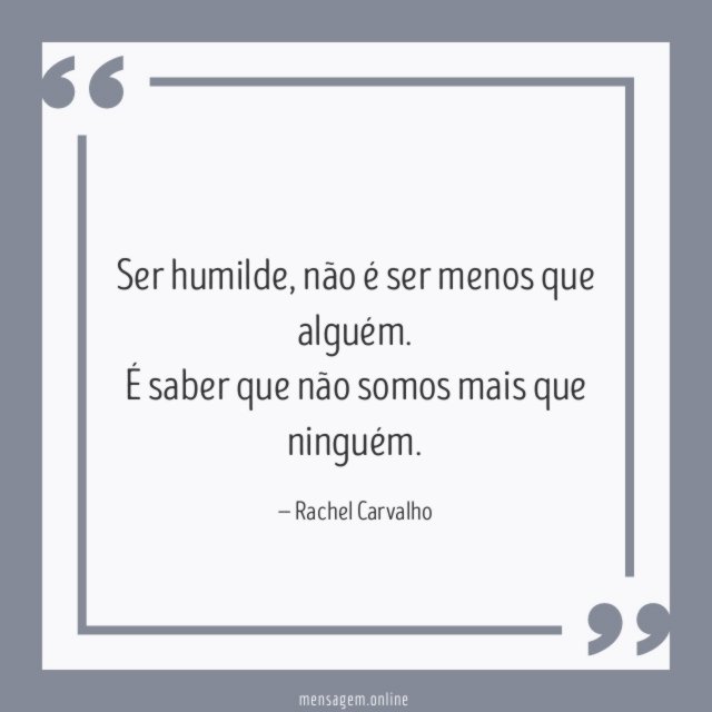 Ser humilde