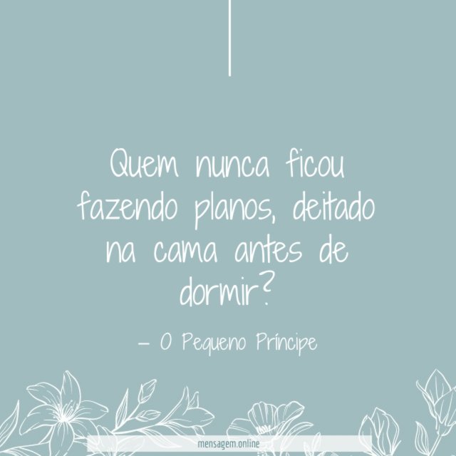 Fazendo planos