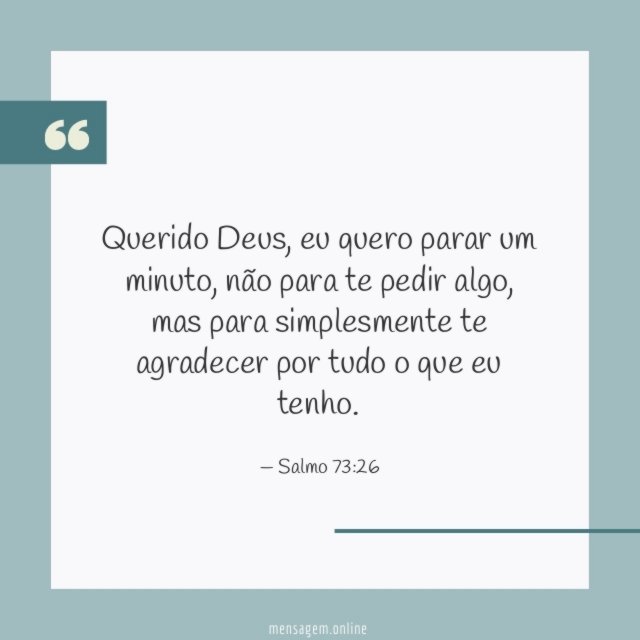 Querido Deus