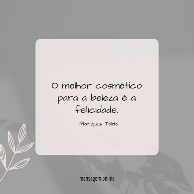 O melhor cosmético