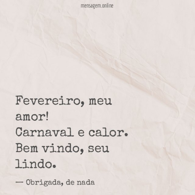 Carnaval e calor