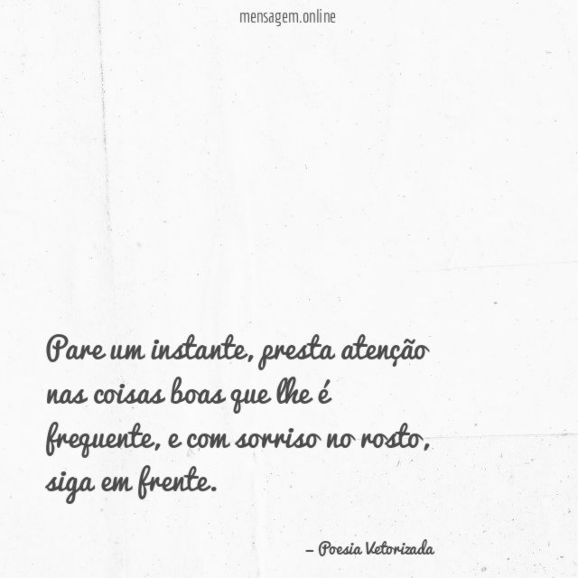 Pare um instante