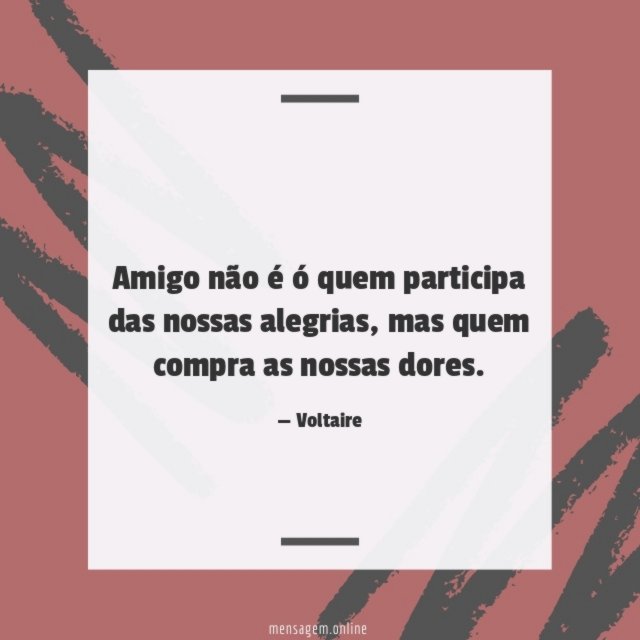 Amigo não é ó quem participa