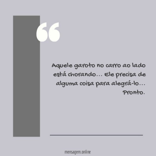 Aquele garoto no carro