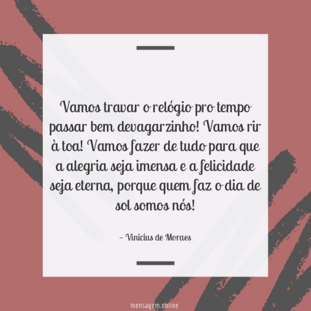 Vamos travar o relógio