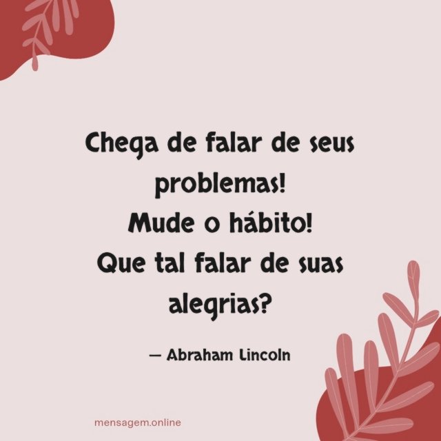 Que tal falar de suas alegrias?