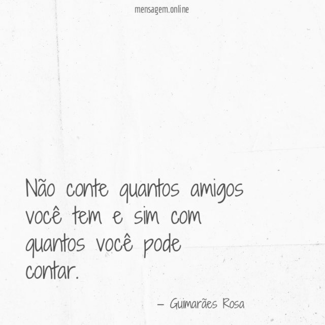 Não conte