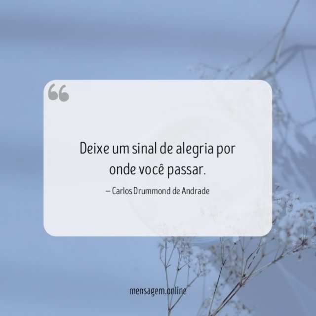 Deixe um sinal