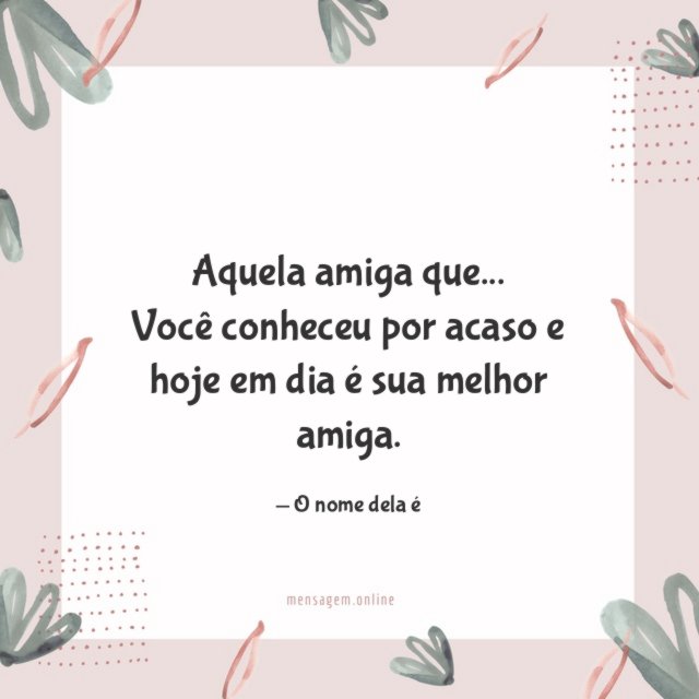 Você conheceu por acaso